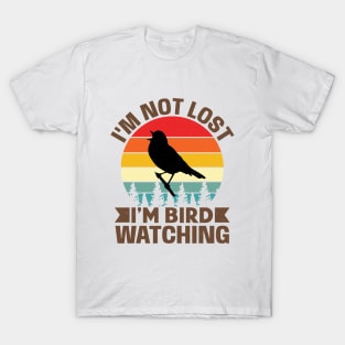 Cool Bird Watching Design For Men Women Bird Watcher Birder T-Shirt